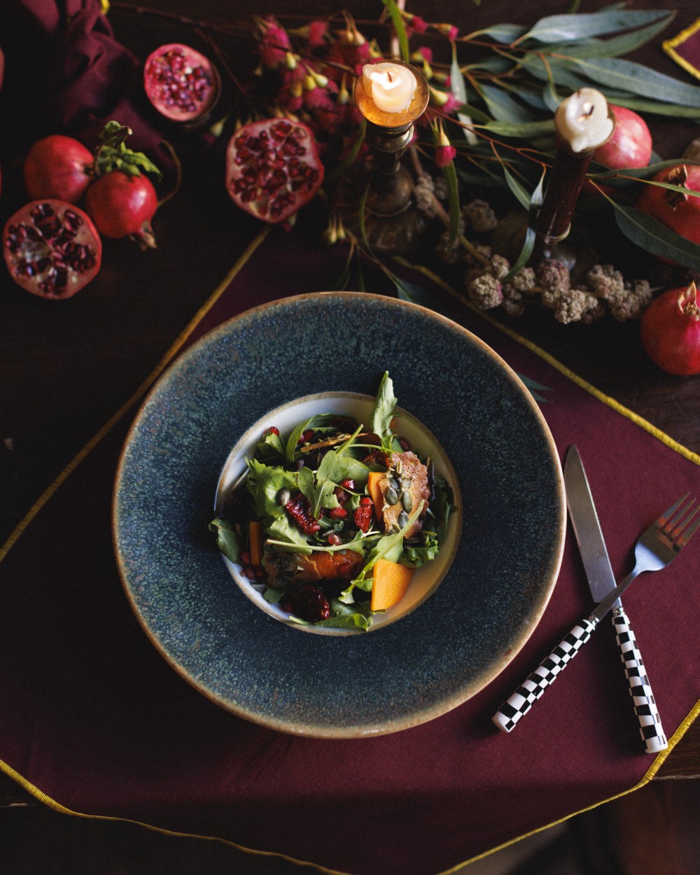 Sült sütőtök-saláta